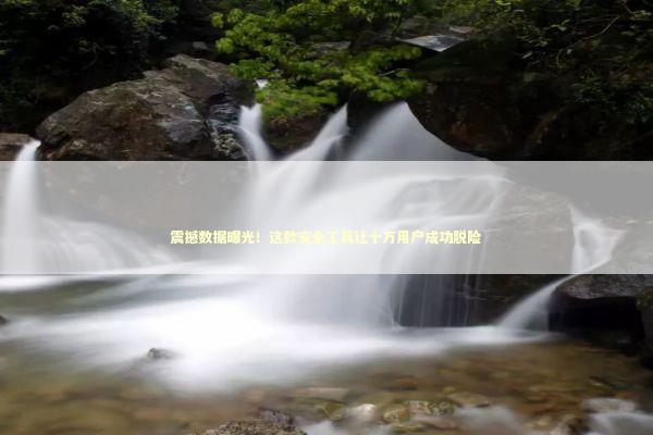震撼数据曝光！这款安全工具让十万用户成功脱险 IT技术